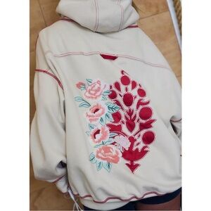 NWT Free People Movement Final Call Rose Logo Hoodie size XS
